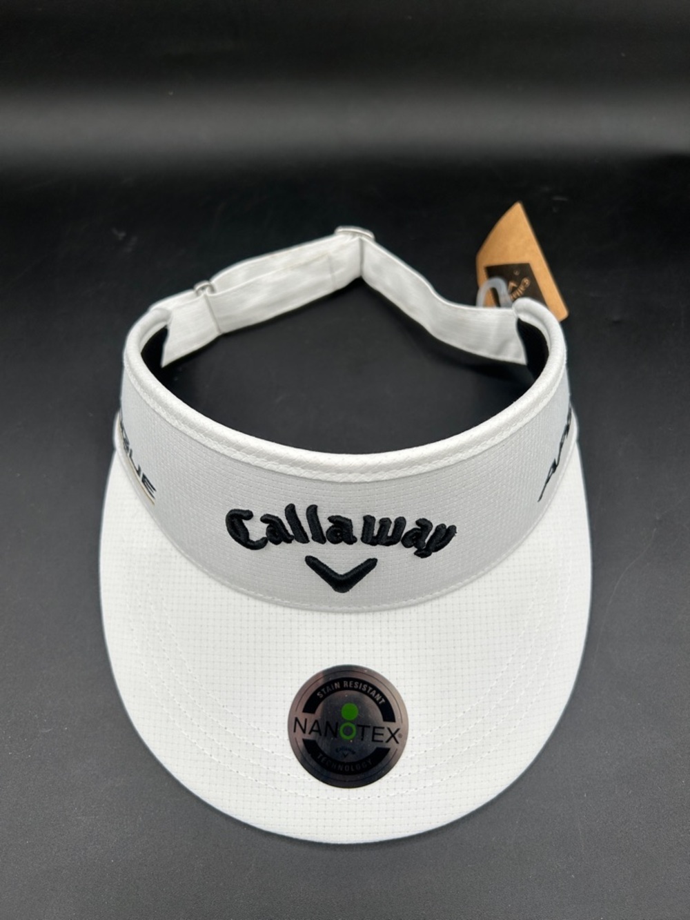 Callaway White Performance Golf Visor with White Logo